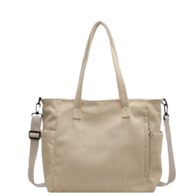 The Corduroy Shoulder Bag — Textured Autumn Warmth